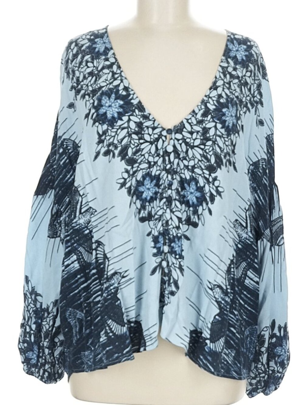 Free People "Birds of a Feather" Boho Blouse